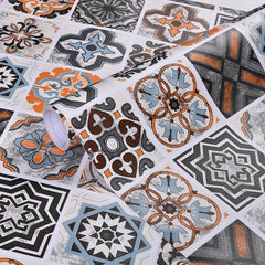 Vintage Boho Pattern Floor Stickers