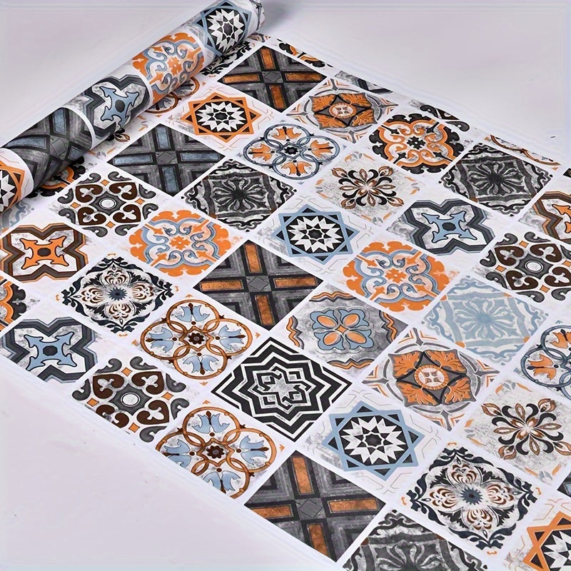 Vintage Boho Pattern Floor Stickers