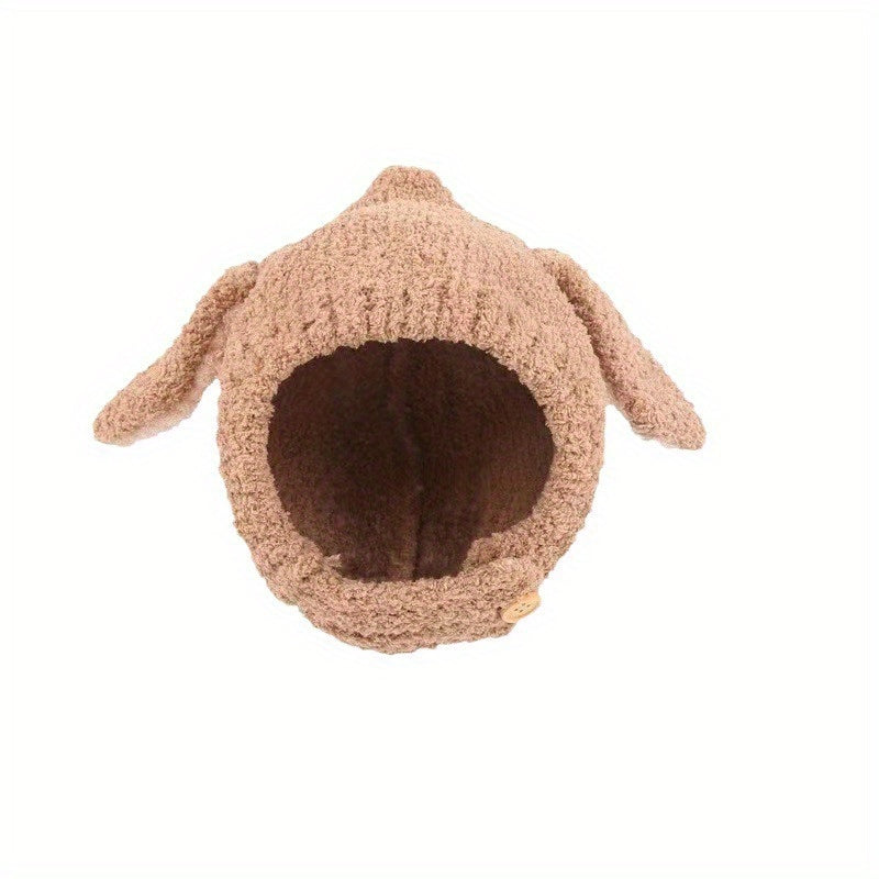 Baby Cartoon Plush Ear Protection Warm Hat