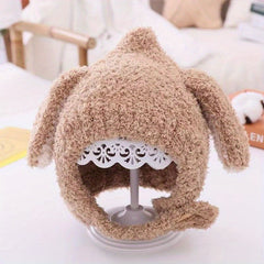 Baby Cartoon Plush Ear Protection Warm Hat