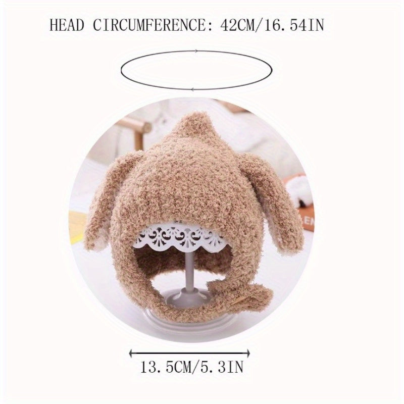 Baby Cartoon Plush Ear Protection Warm Hat