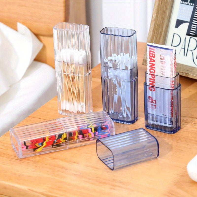 5pcs Transparent Storage Box Travel Toothpick Small Item Wrapping Box