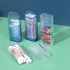 5pcs Transparent Storage Box Travel Toothpick Small Item Wrapping Box