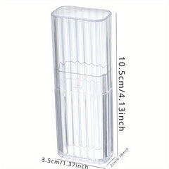 5pcs Transparent Storage Box Travel Toothpick Small Item Wrapping Box