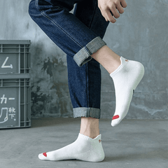 5 Pairs Bright Ankle Socks For Men Breathable Sport Running Socks
