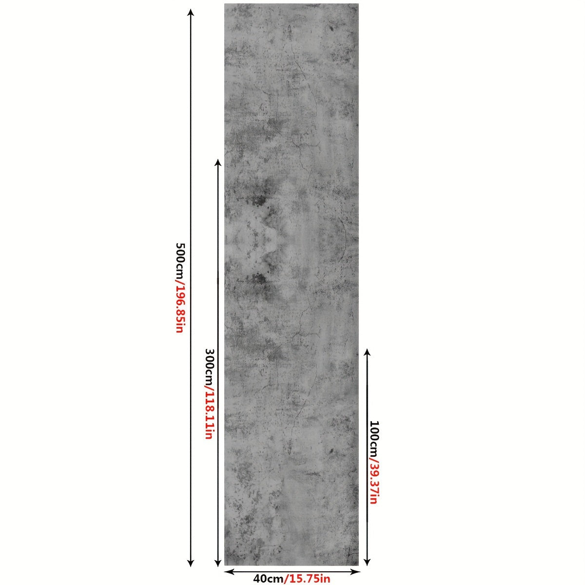 Gray Cement Self-Adhesive Floor Stickers - Non-Slip Waterproof Wallpaper
