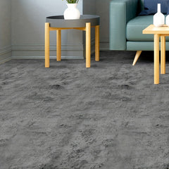 Gray Cement Self-Adhesive Floor Stickers - Non-Slip Waterproof Wallpaper