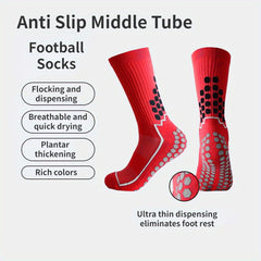 Anti Slip Football Socks Thick Padded Crew Sport Socks