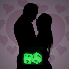 4pcs Embossed Dice Glow In The Dark Couple Anniversary Valentines Gift