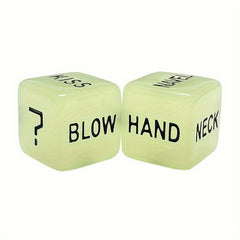 4pcs Embossed Dice Glow In The Dark Couple Anniversary Valentines Gift
