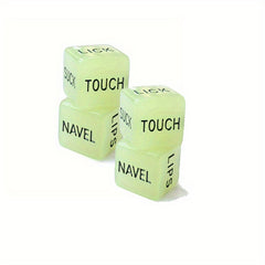 4pcs Embossed Dice Glow In The Dark Couple Anniversary Valentines Gift