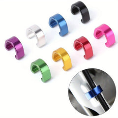 12pcs Bike Brake Cable Derailleur Line Case Aluminum Alloy C Shape Buckle Clasps
