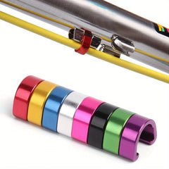 12pcs Bike Brake Cable Derailleur Line Case Aluminum Alloy C Shape Buckle Clasps