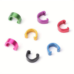 12pcs Bike Brake Cable Derailleur Line Case Aluminum Alloy C Shape Buckle Clasps