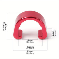 12pcs Bike Brake Cable Derailleur Line Case Aluminum Alloy C Shape Buckle Clasps