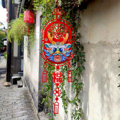 Dragon Pendant Chinese Door Hanging Blessing Decorative Supplies