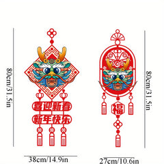 Dragon Pendant Chinese Door Hanging Blessing Decorative Supplies