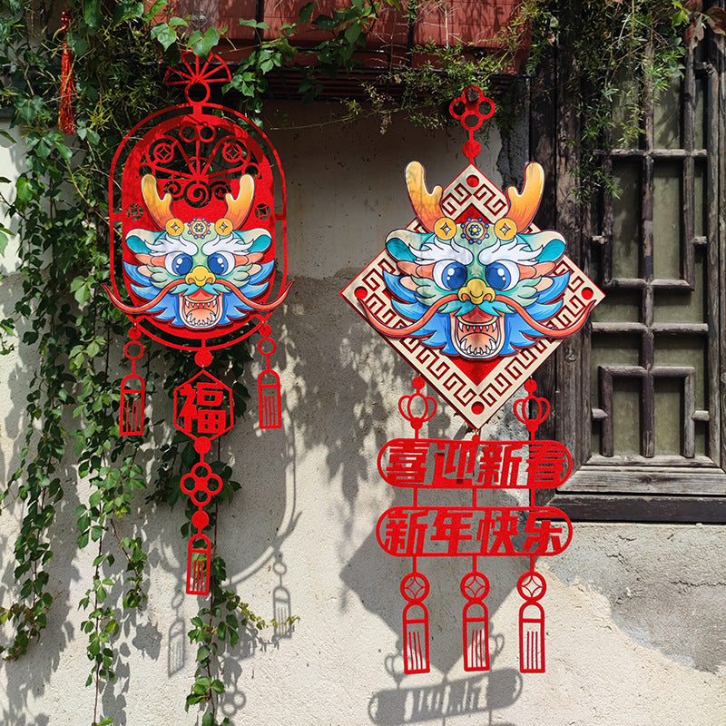 Dragon Pendant Chinese Door Hanging Blessing Decorative Supplies
