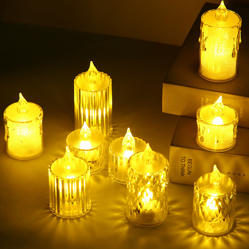 3pcs LED Electronic Candles Mini Candle Light Christmas Decoration Candle