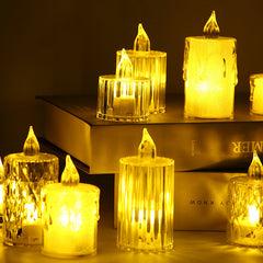 3pcs LED Electronic Candles Mini Candle Light Christmas Decoration Candle