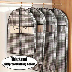 1pc Suit Dust Cover Bag With Window Hanging Clothes Storage Bags