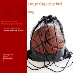 Sports Backpack Basketball Football Net Bag Ball Storage Bag