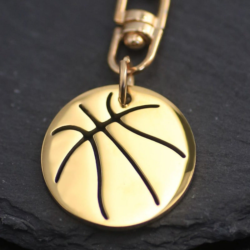 Cartoon Basketball Pendant Keychain Car Key Chain Bag Charm Decoration