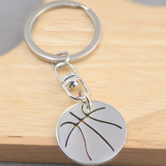 Cartoon Basketball Pendant Keychain Car Key Chain Bag Charm Decoration