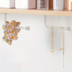 Clear Crystal Wall Hook for Jewelry and Accessories - Multifunctional Organizer
