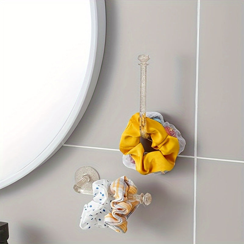 Clear Crystal Wall Hook for Jewelry and Accessories - Multifunctional Organizer