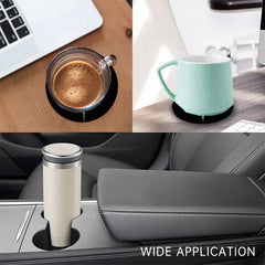 2pcs Holiday Party Coaster Decorative Mat Coffee Coaster Waterproof Round