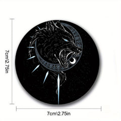 2pcs Holiday Party Coaster Decorative Mat Coffee Coaster Waterproof Round