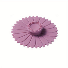 Sunflower Shaped Dustproof Silicone Cup Lids for Most Cup
