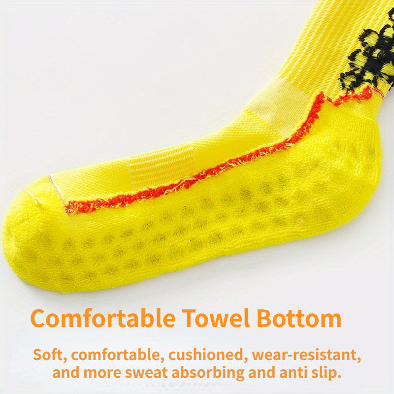 Anti Slip Football Socks Thick Padded Crew Sport Socks