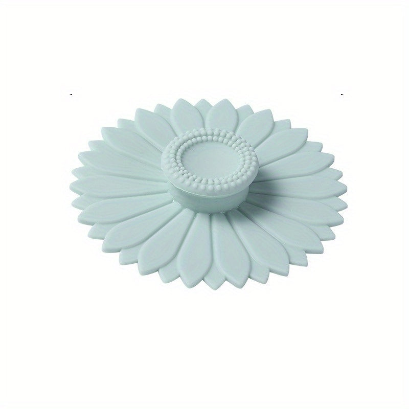 Sunflower Shaped Dustproof Silicone Cup Lids for Most Cup