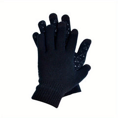 Winter Velvet Warm Gloves For Men Women Knitted Non-slip Touch Screen Gloves