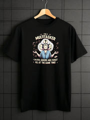 Men's Letters Pattern Shirt Casual Short Sleeve Tee Top