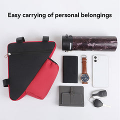 Triangle Front Tube Bag Large Capacity Waterproof Saddle Bag