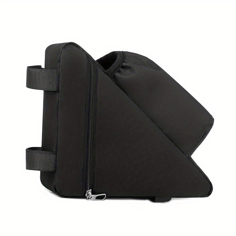 Triangle Front Tube Bag Large Capacity Waterproof Saddle Bag