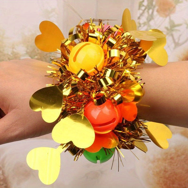 Sequin Bell Flower Bracelet Cheering Props Dancing Supplies