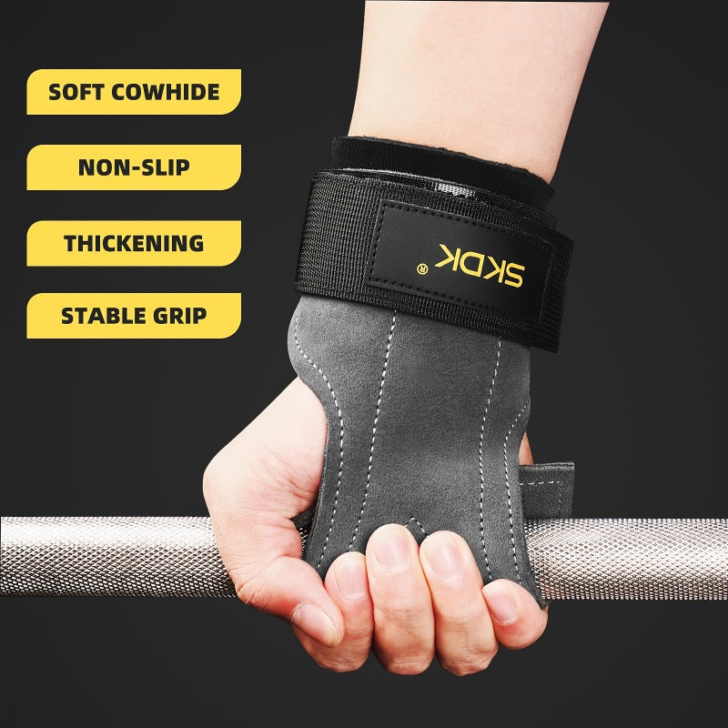 Durable Cowhide Palm Guards With Grip Straps