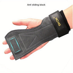 Durable Cowhide Palm Guards With Grip Straps