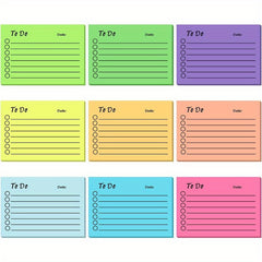 Mixed 9 Sticky Notes 450 Pages Daily Memo Pad