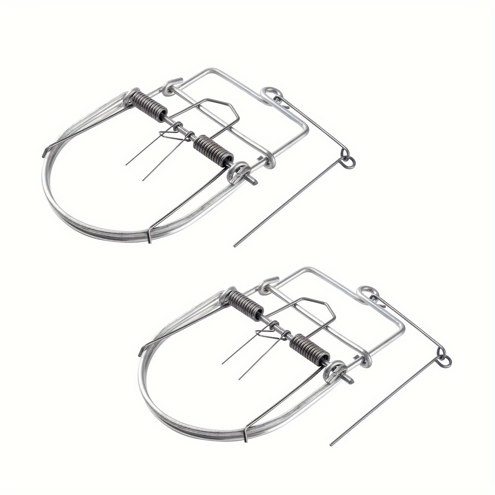 2PCS Metal Mouse Trap Reusable Trigger Type Safe & Reliable
