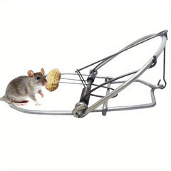 2PCS Metal Mouse Trap Reusable Trigger Type Safe & Reliable