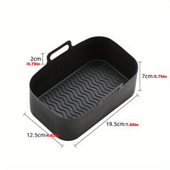 1pc Air Fryer Silicone Tray Baking Basket