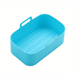 1pc Air Fryer Silicone Tray Baking Basket