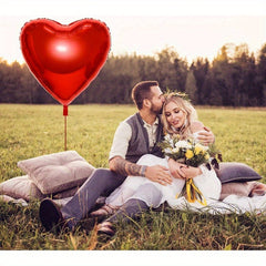 4pcs Large Red Heart Balloon 81x28cm for Wedding, Anniversary, Christmas Party