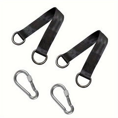 2pcs Outdoor Hanging Straps Tree Swing Kit Hammocks Stands & Accessories