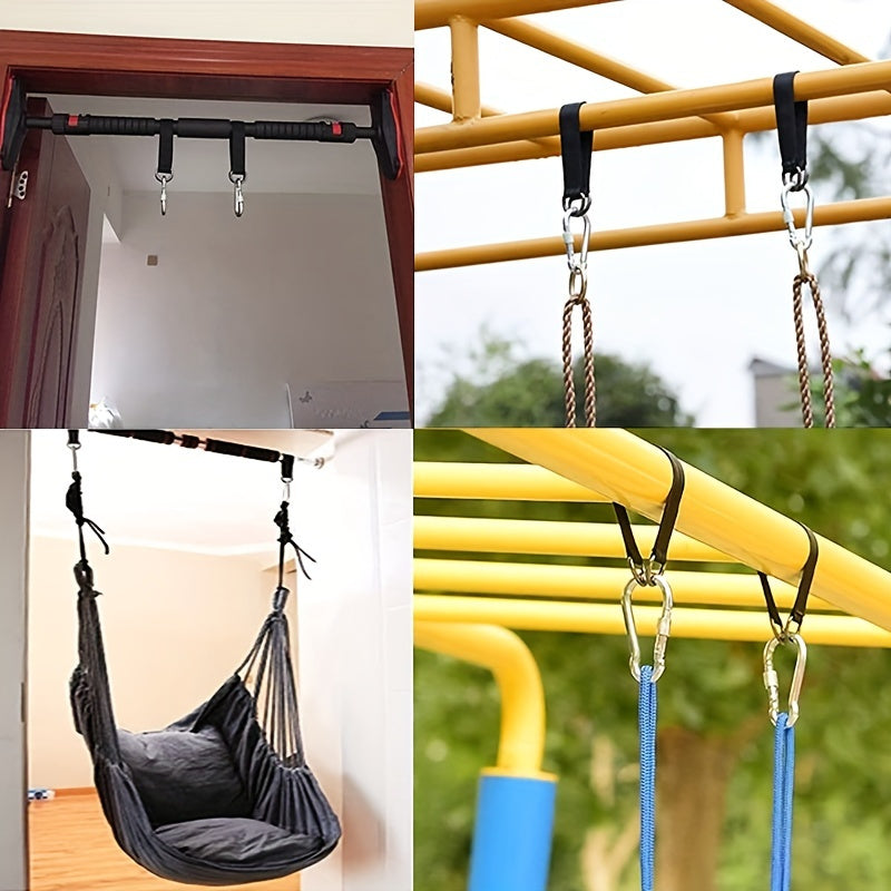 2pcs Outdoor Hanging Straps Tree Swing Kit Hammocks Stands & Accessories